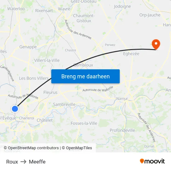 Roux to Meeffe map