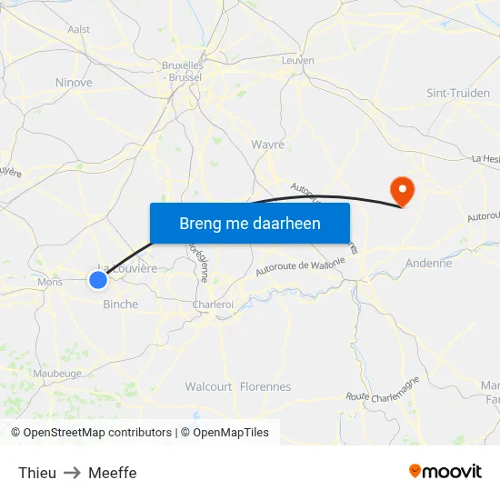 Thieu to Meeffe map