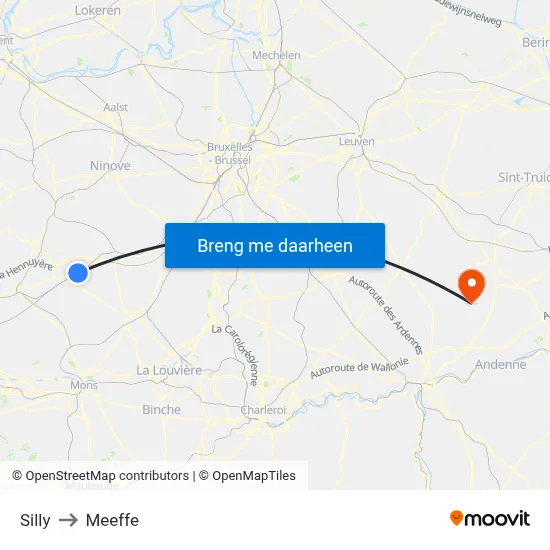 Silly to Meeffe map