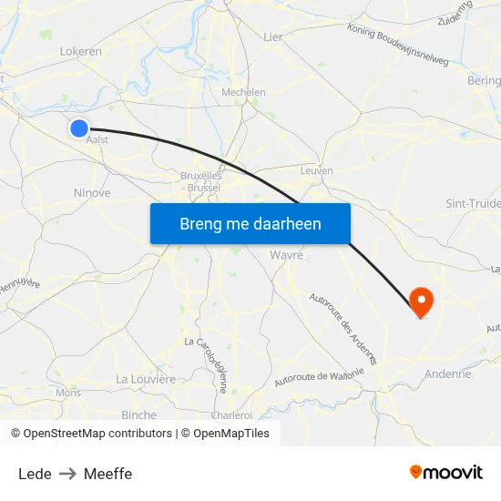 Lede to Meeffe map