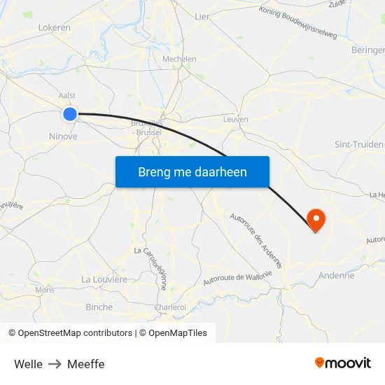 Welle to Meeffe map