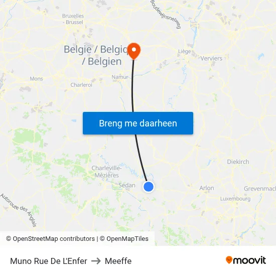 Muno Rue De L'Enfer to Meeffe map