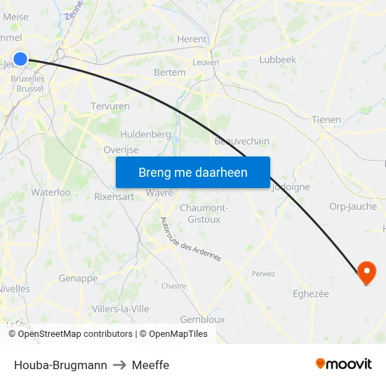 Houba-Brugmann to Meeffe map