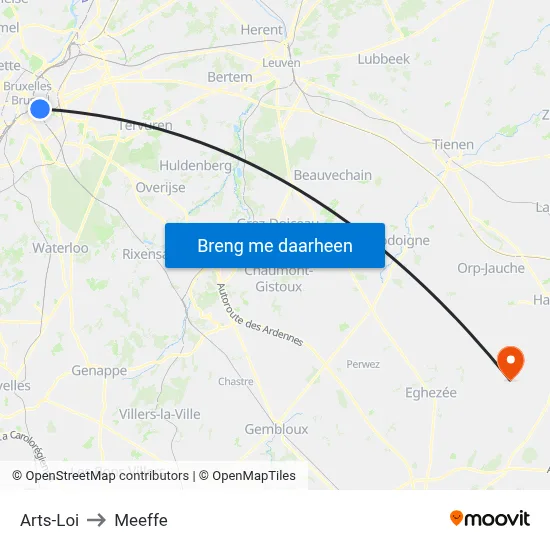 Arts-Loi to Meeffe map
