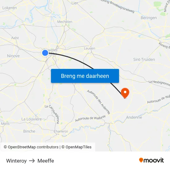 Winteroy to Meeffe map
