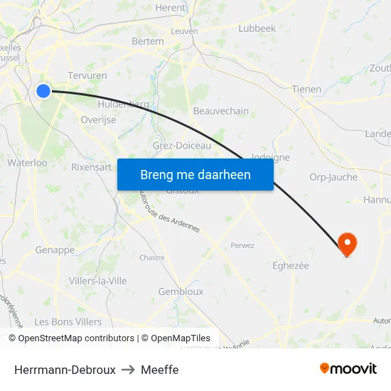 Herrmann-Debroux to Meeffe map