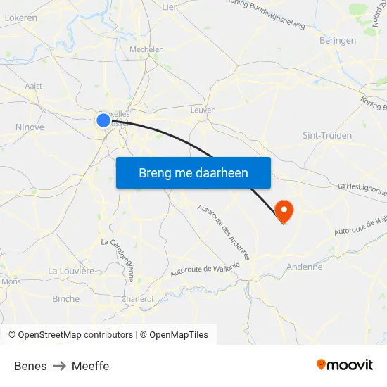 Benes to Meeffe map