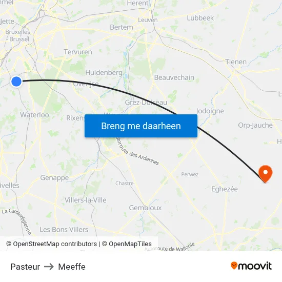 Pasteur to Meeffe map