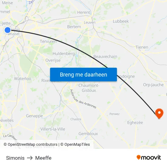 Simonis to Meeffe map