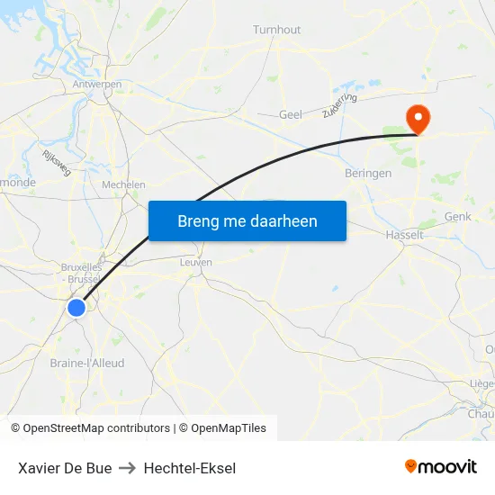Xavier De Bue to Hechtel-Eksel map