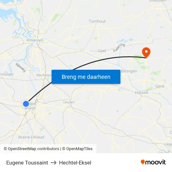 Eugene Toussaint to Hechtel-Eksel map