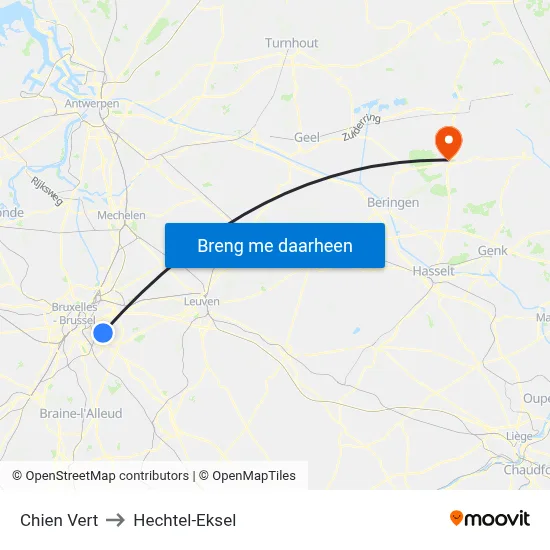 Chien Vert to Hechtel-Eksel map