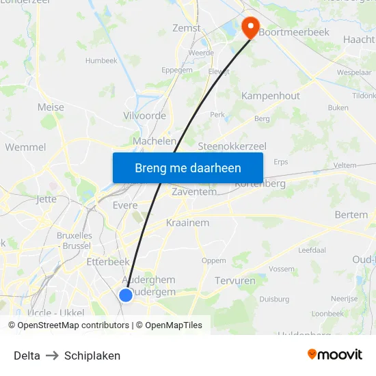 Delta to Schiplaken map