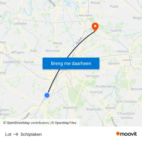 Lot to Schiplaken map