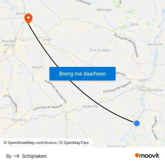 Sy to Schiplaken map