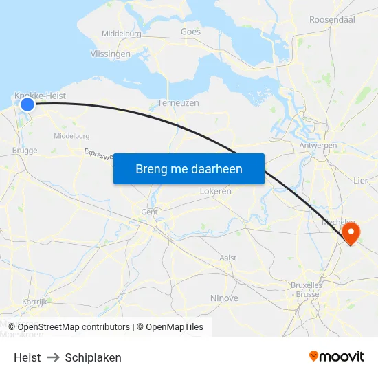 Heist to Schiplaken map