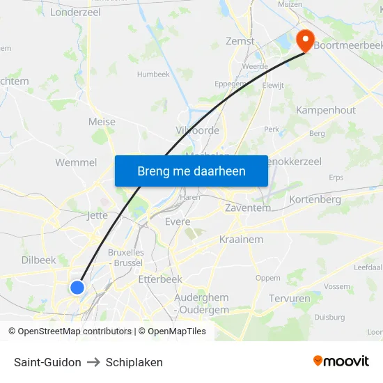 Saint-Guidon to Schiplaken map