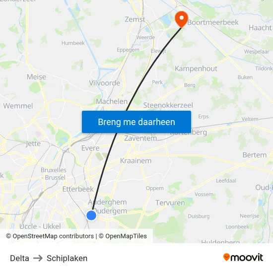 Delta to Schiplaken map