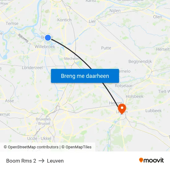 Boom Rms 2 to Leuven map