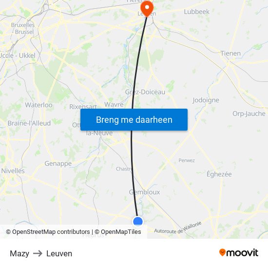 Mazy to Leuven map