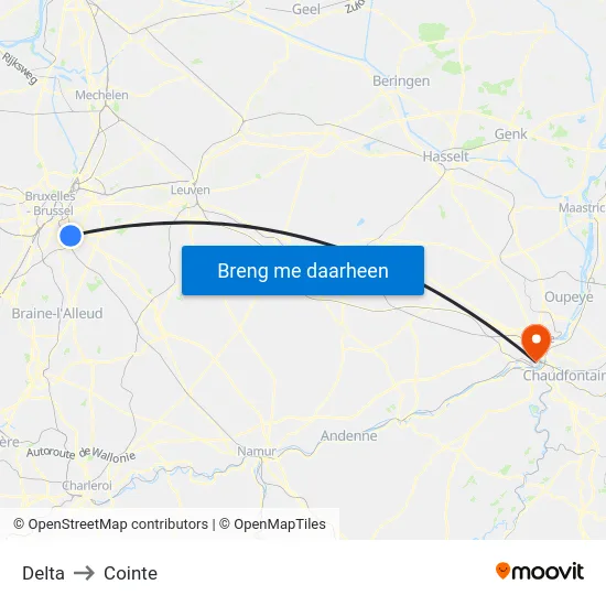 Delta to Cointe map