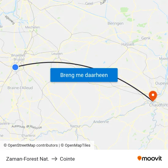 Zaman-Forest Nat. to Cointe map