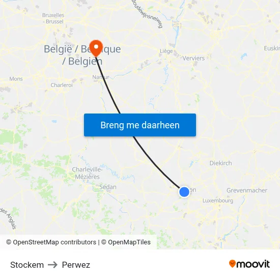 Stockem to Perwez map