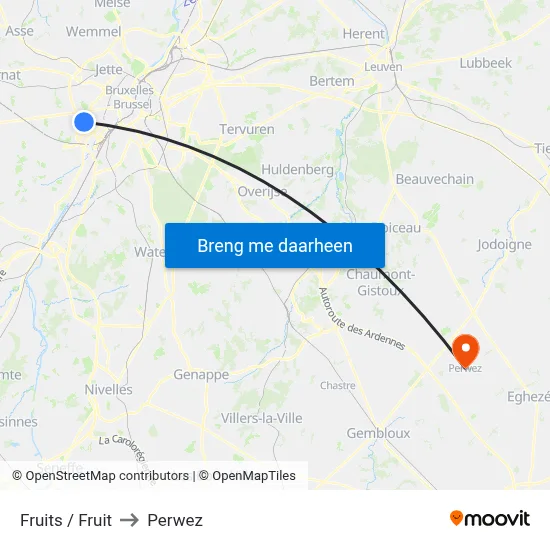 Fruits / Fruit to Perwez map