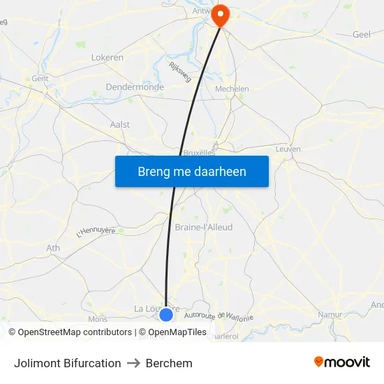 Jolimont Bifurcation to Berchem map