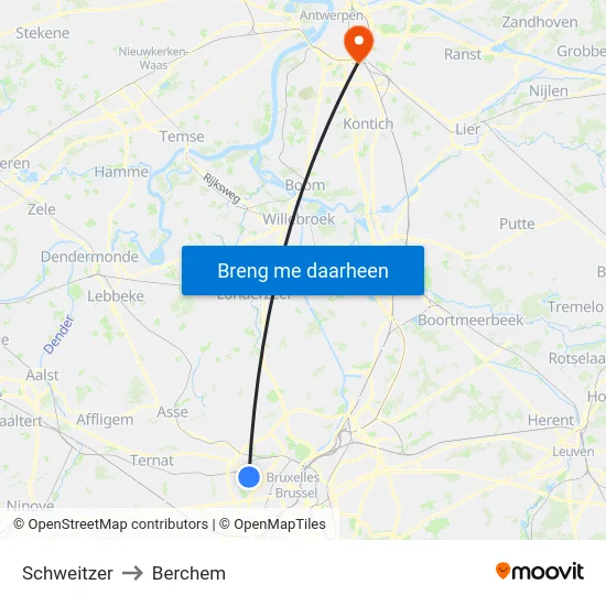 Schweitzer to Berchem map