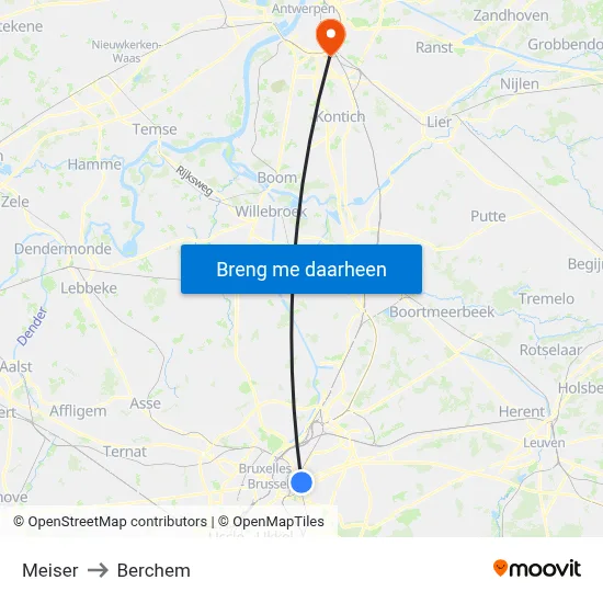 Meiser to Berchem map