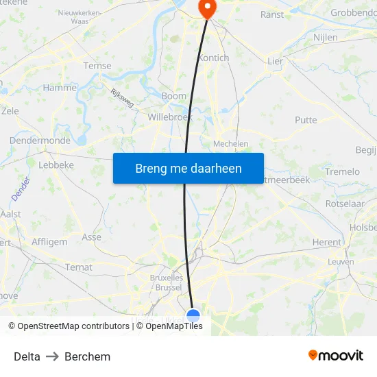 Delta to Berchem map