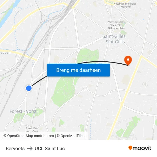 Bervoets to UCL Saint Luc map