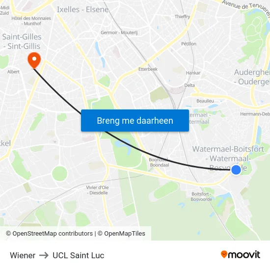 Wiener to UCL Saint Luc map