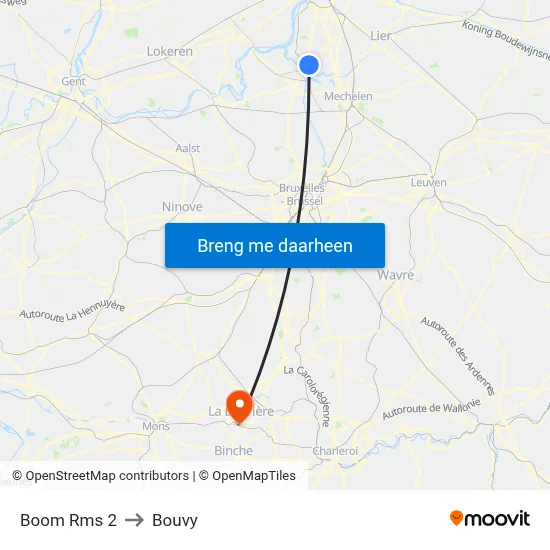Boom Rms 2 to Bouvy map
