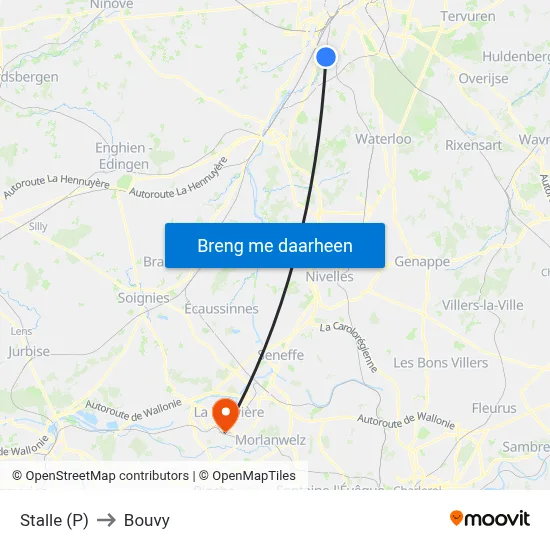 Stalle (P) to Bouvy map