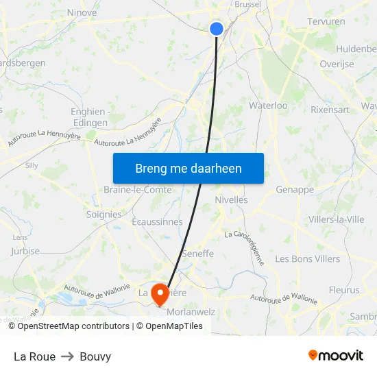 La Roue to Bouvy map