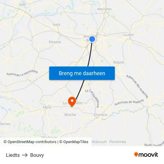 Liedts to Bouvy map
