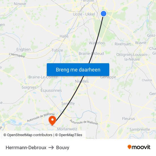 Herrmann-Debroux to Bouvy map