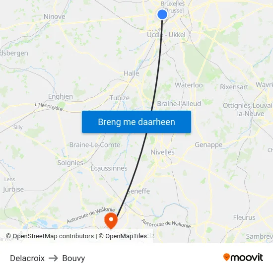 Delacroix to Bouvy map