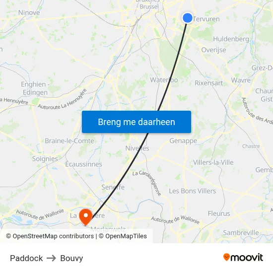 Paddock to Bouvy map