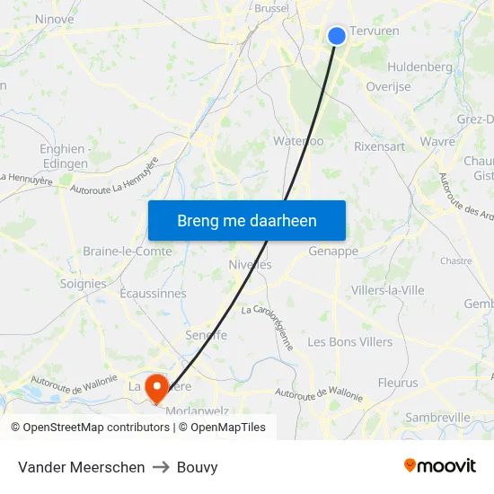 Vander Meerschen to Bouvy map