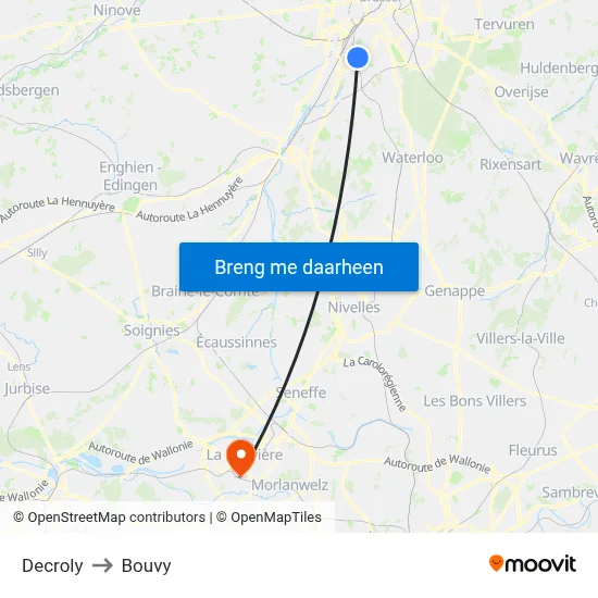 Decroly to Bouvy map