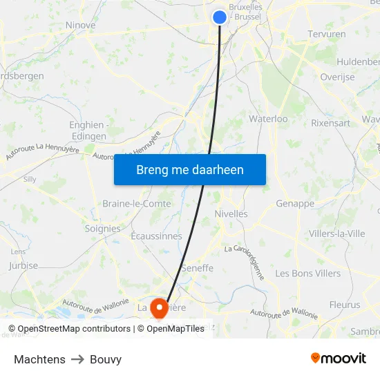 Machtens to Bouvy map