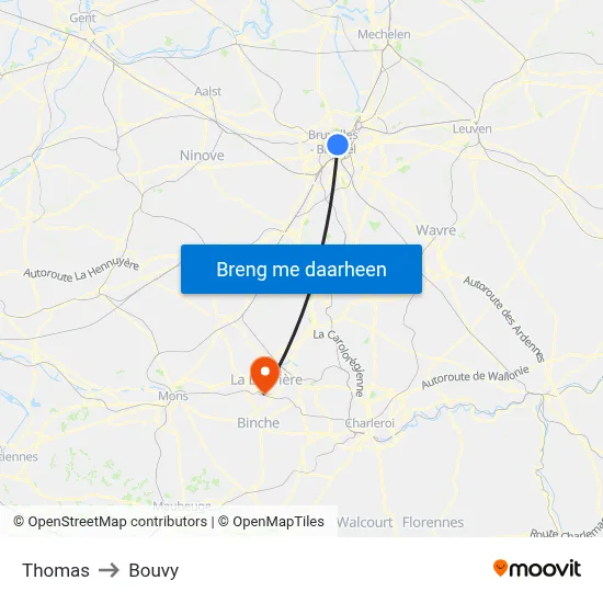 Thomas to Bouvy map