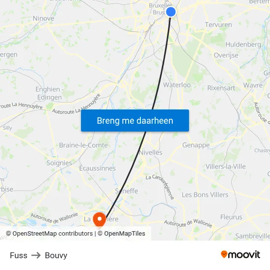 Fuss to Bouvy map