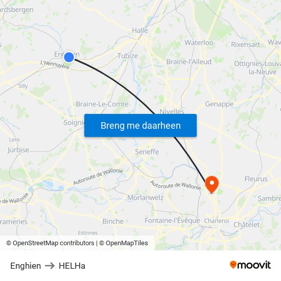 Enghien to HELHa map
