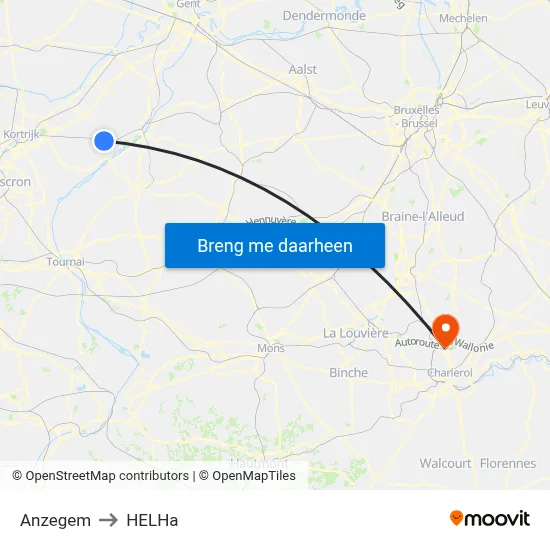 Anzegem to HELHa map
