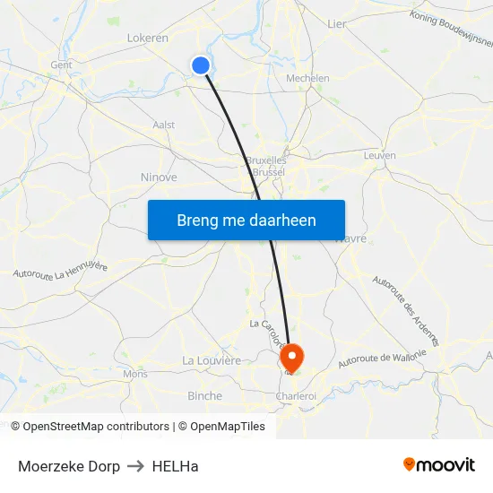 Moerzeke Dorp to HELHa map
