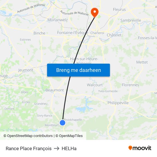 Rance Place François to HELHa map